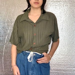 Vtg casual button up shirt
